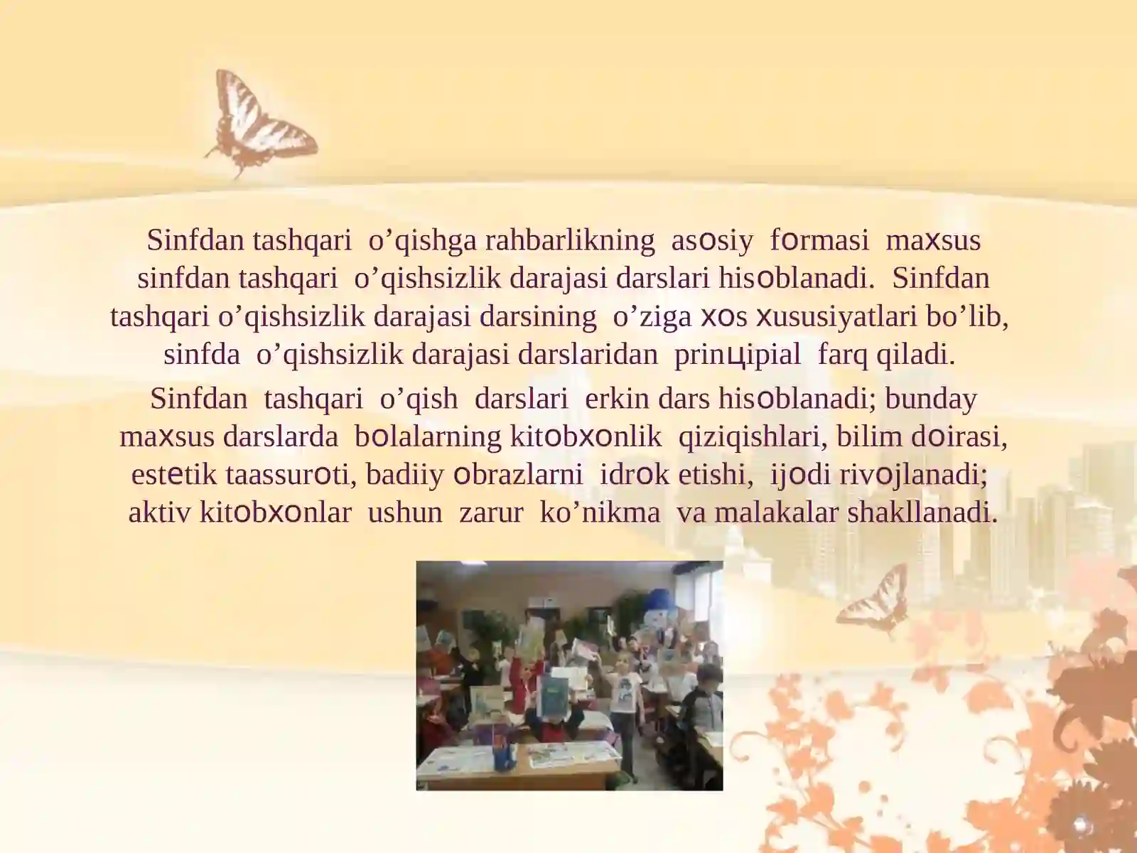 Sinfdan tashqari o’qish usullari 4