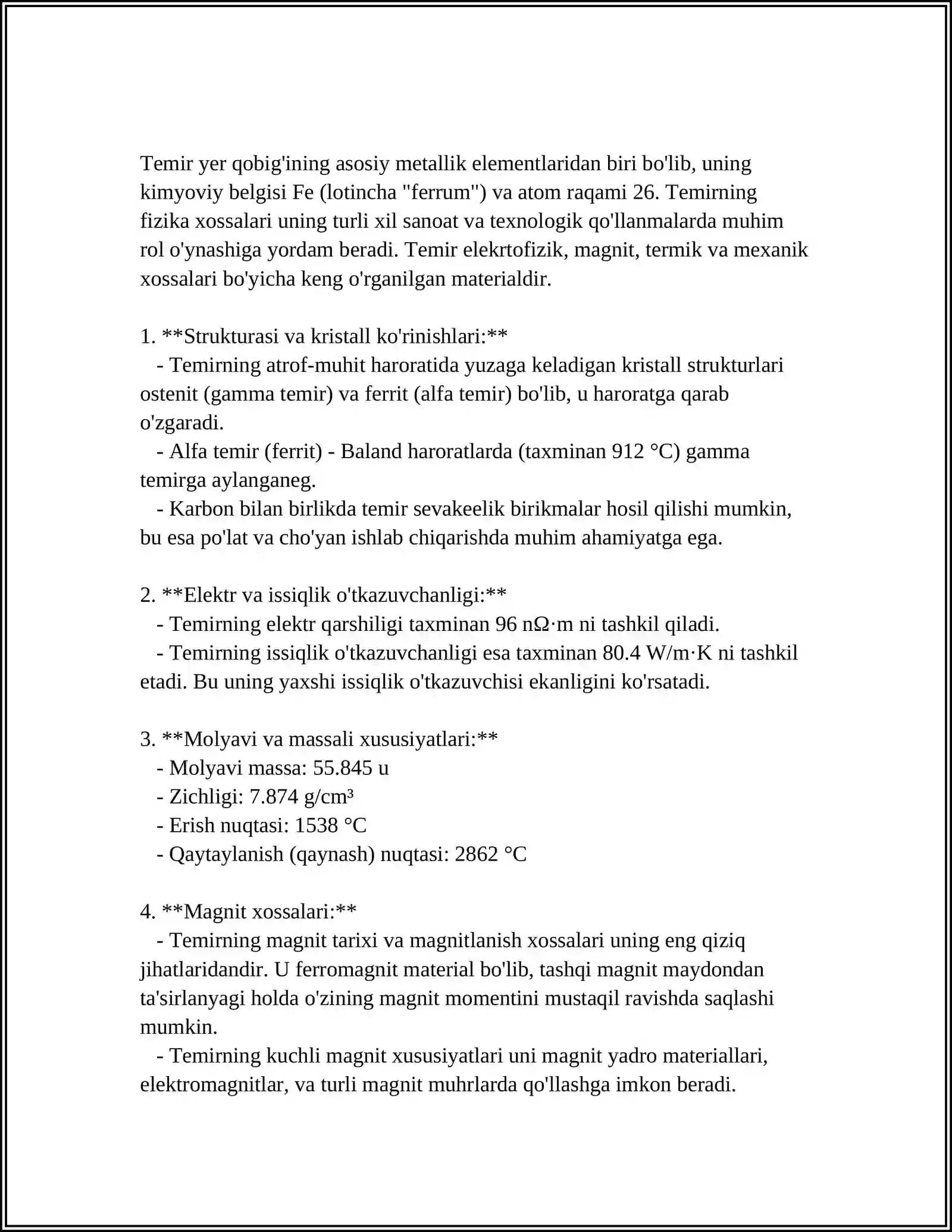 TEMIRNING XOSSALARI VA BIRIKMALARI 4