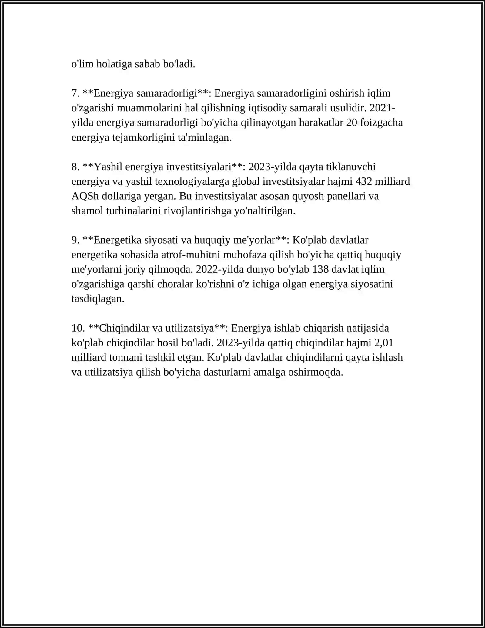 ENERGETIKA TARMOQLAR BO'YICHA 4