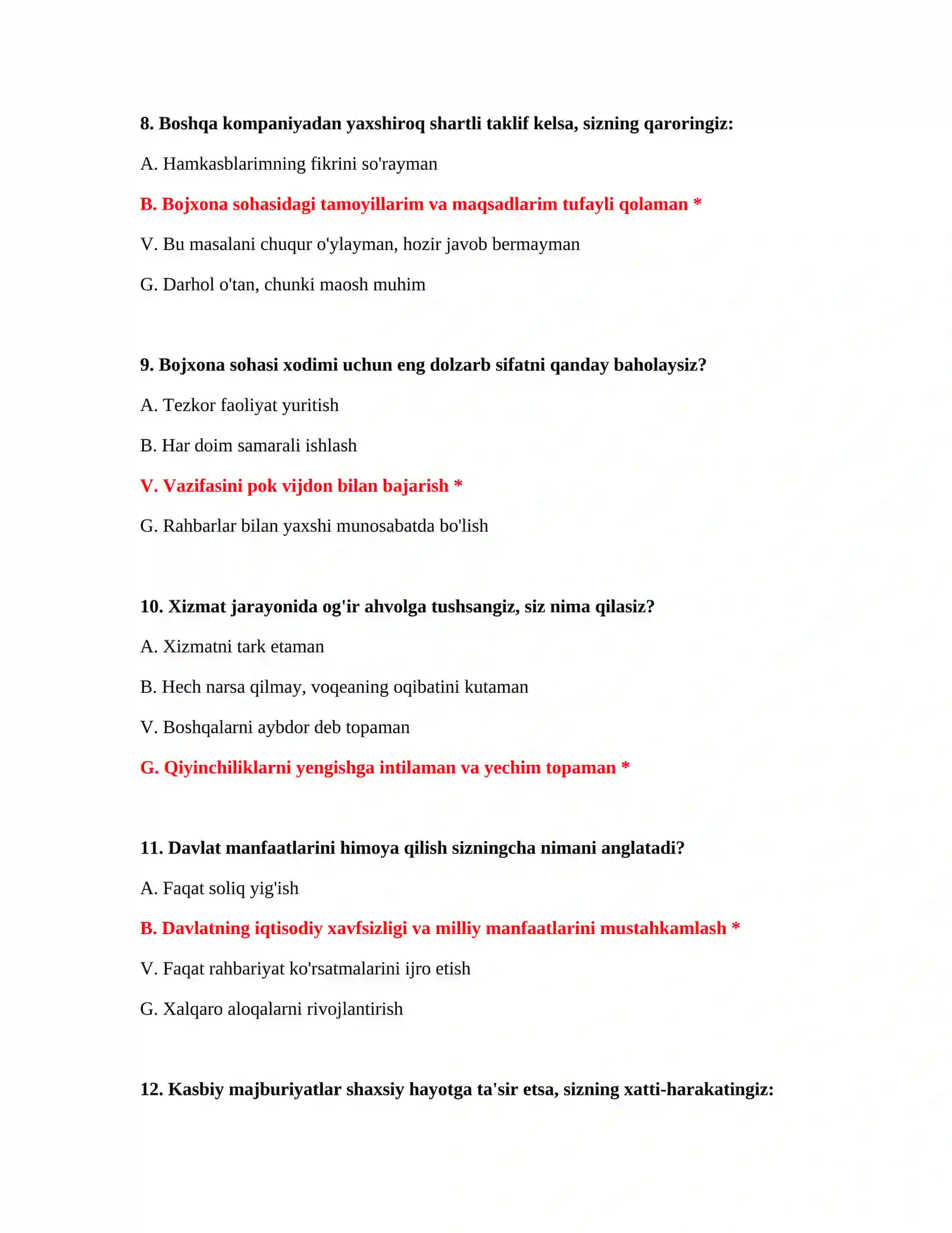 Bojxona ishga kirish uchun muhim savollar 4