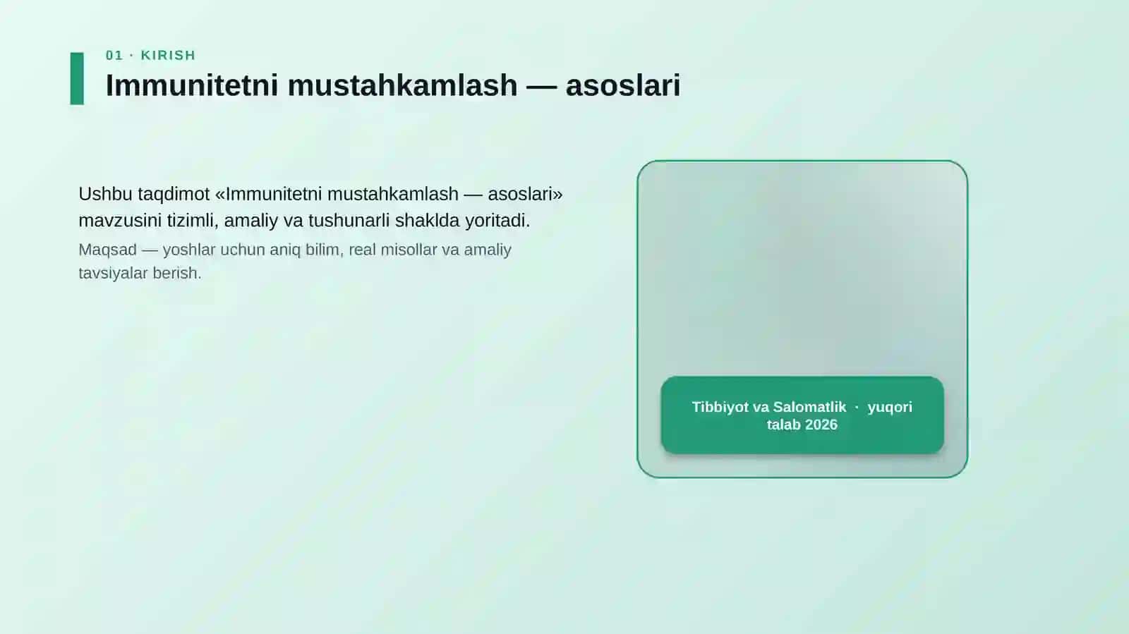 Immunitetni mustahkamlash — asoslari 4