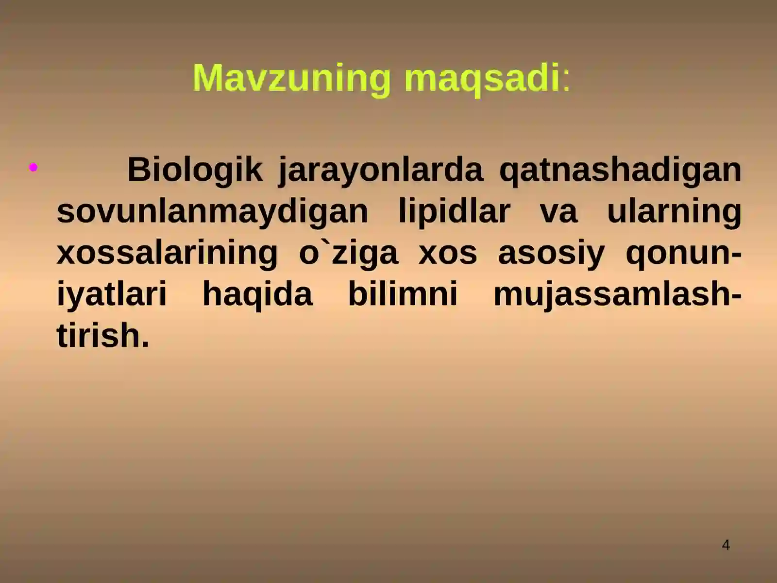 Sovunlanmaydigan lipidlar 4