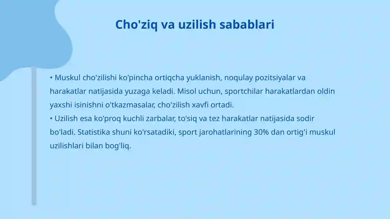 Muskul - paylarni chozilishi va uzilishida birinchi yordam 4