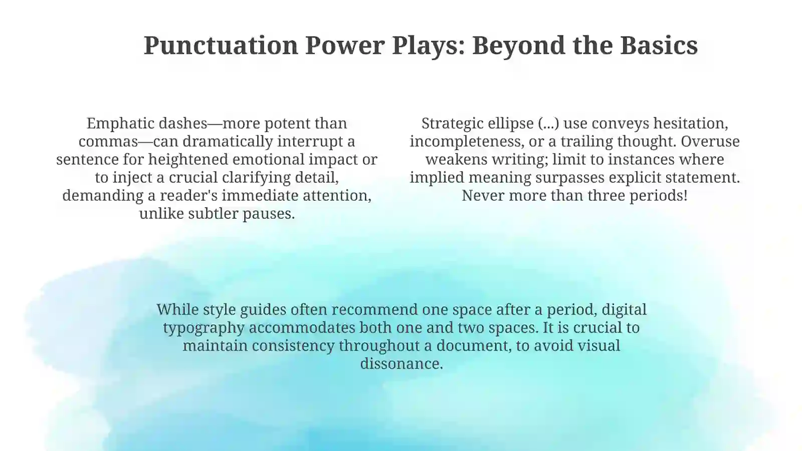 Punctuation rules 4