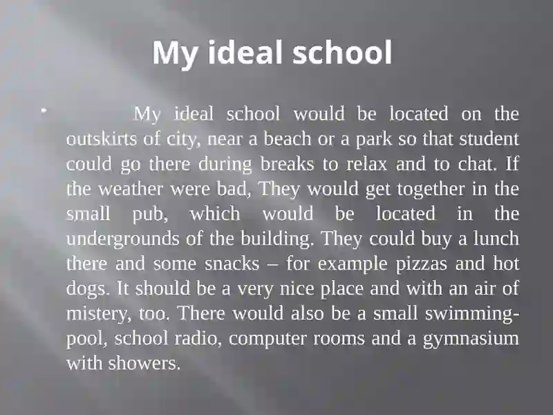 An Ideal School 4