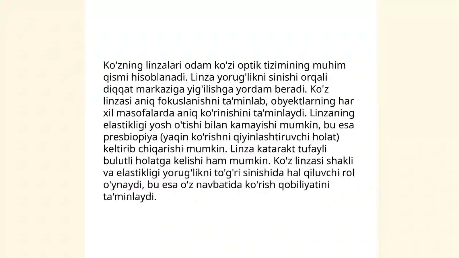 Optika Ko'zning optik sestimasi 4