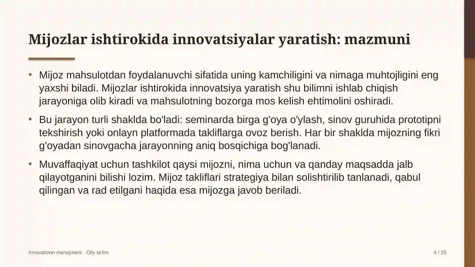energetika ta'mirlash korxonalarida mijozlar ishtirokida innovatsiyalar yaratish 8968 4