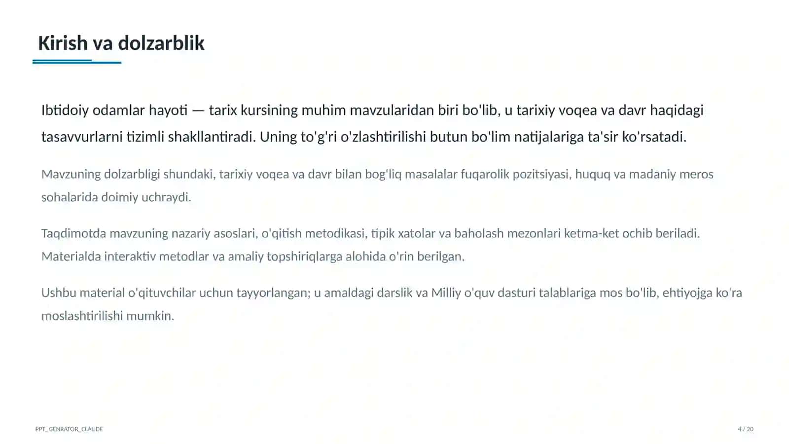 Ibtidoiy odamlar hayoti (5-sinf) 2