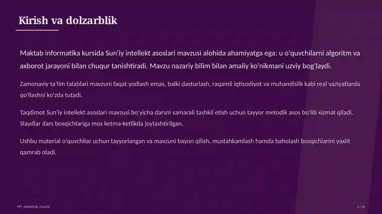 Sun'iy intellekt asoslari (10-sinf) 4