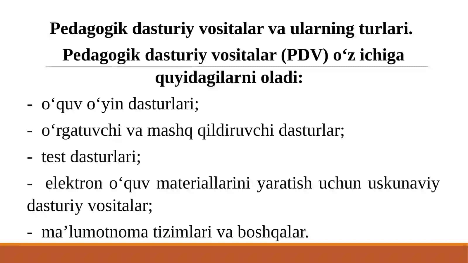 O‘qitishning dasturiy ta‘minoti 4