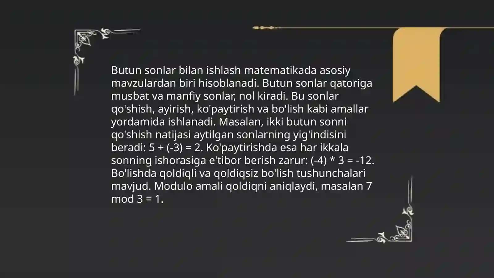 Ma'lumot turlari 4