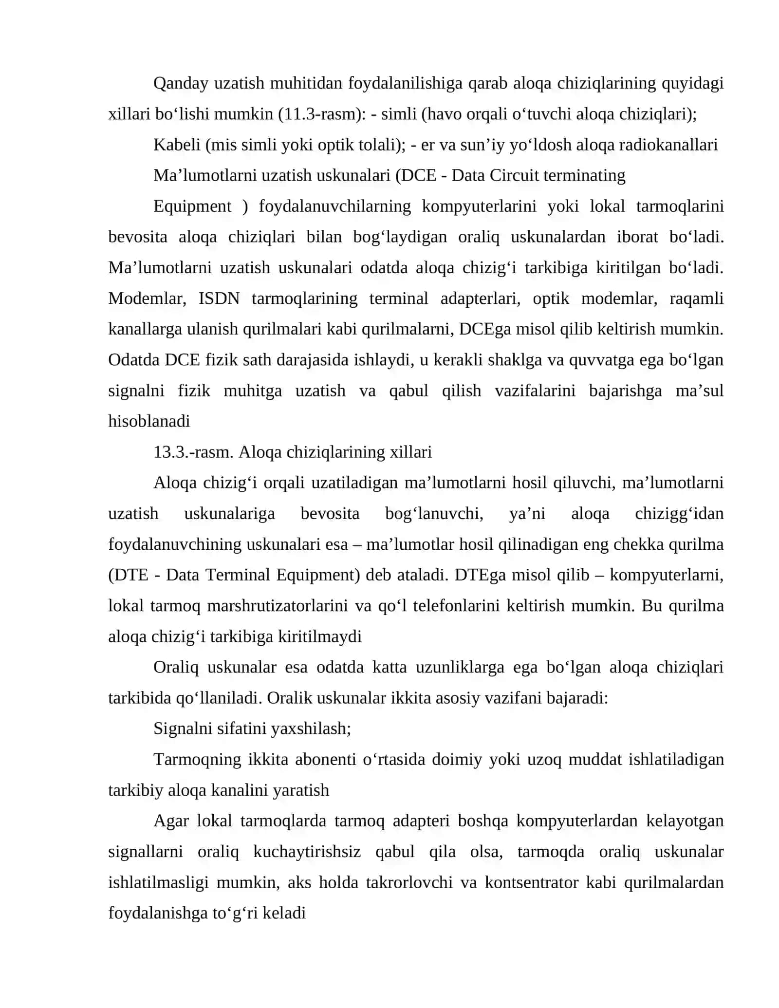 Maʼlumotlarni uzatish va kommutatsiyalash usullari 4