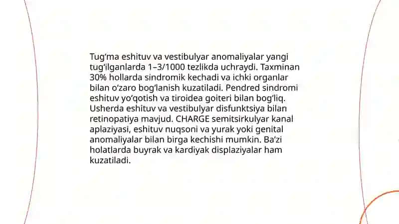 Eshituv va vestibulyar analizatorlar va ichki azolarni oʻzaro bogʻliqligi 4