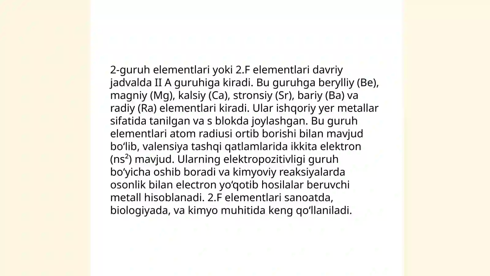 F elementlar kimyosi 4