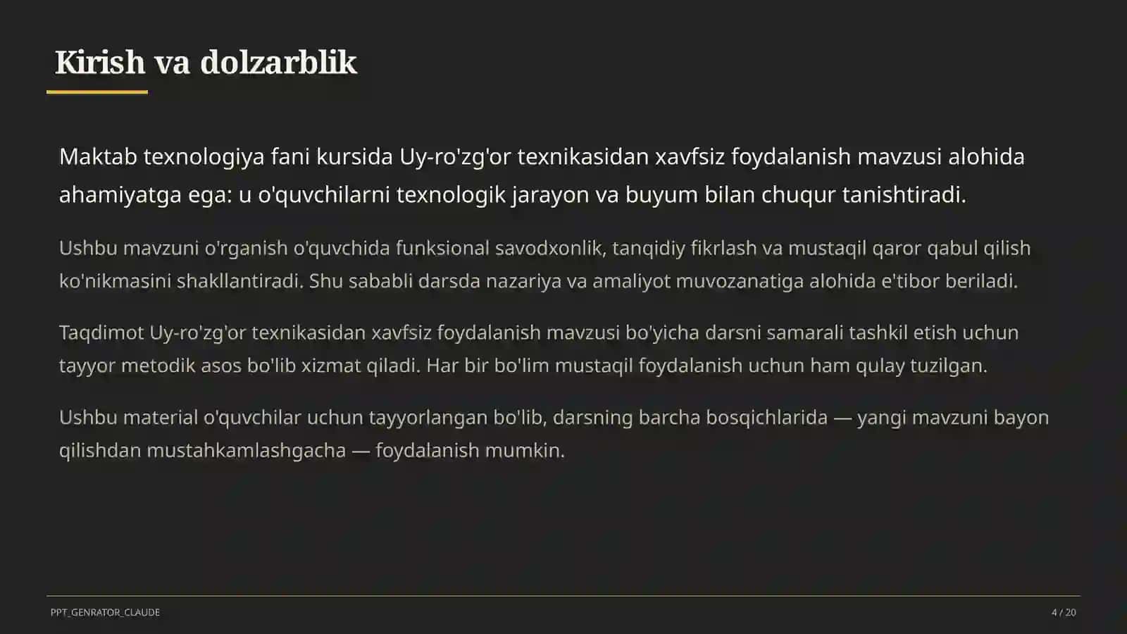 uy rozgor texnikasidan xavfsiz foydalanish 7 sinf 462 4