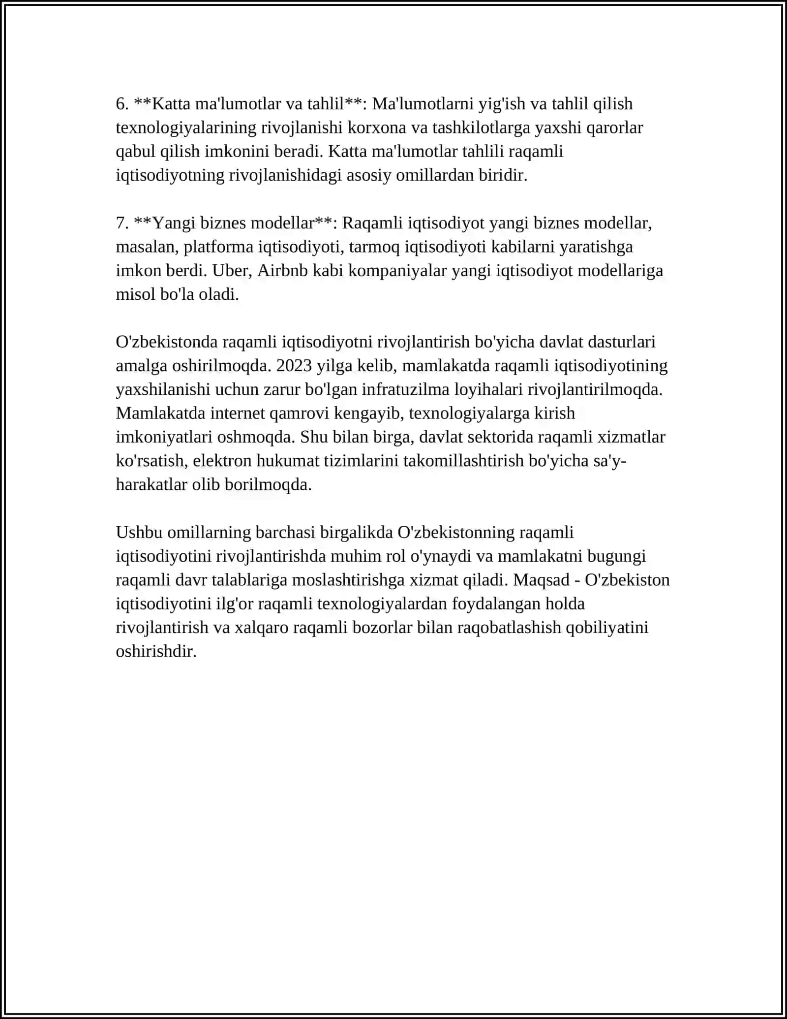 RAQAMLI O'ZBEKISTON 2030 STRATEGIYASI 4