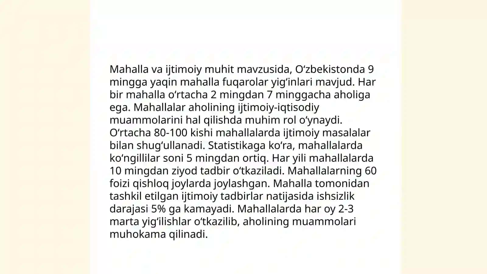 Mahalla - ijtimoiy o'z - o'zini anglash boshqarish orgini 4