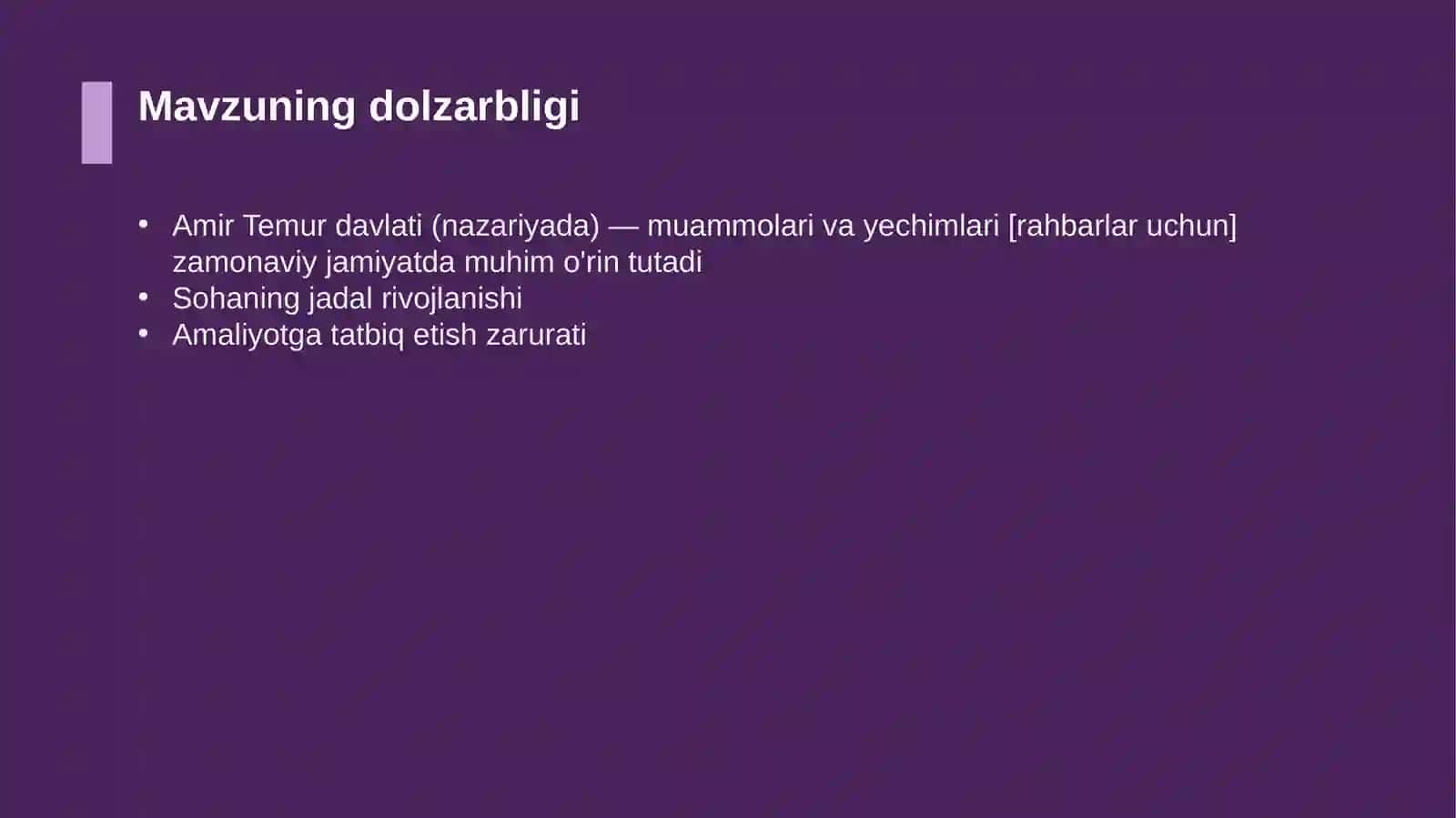 Amir Temur davlati (nazariyada) — muammolari va yechimlari [rahbarlar uchun] 4
