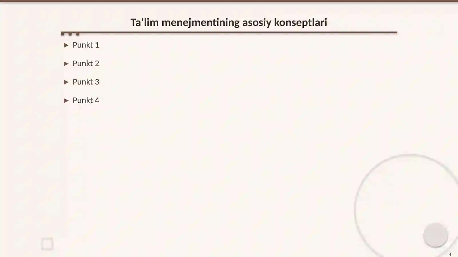 Ta’lim menejmenti fanining rivojlanish bosqichlari 4