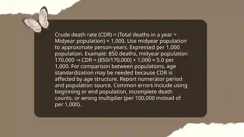 Solving problems on calculating demographic indicators 4