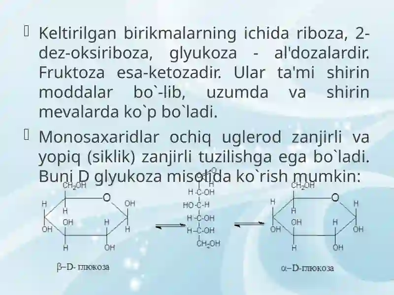 Uglevodlarning sinflanishi 4