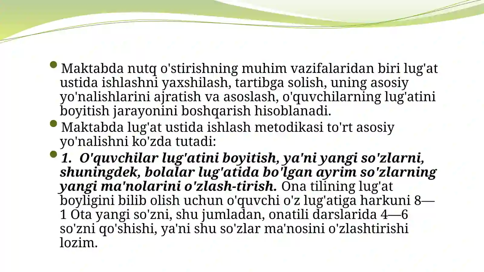 Savodo'rgatish darslarida lug'at ustida ishlash 4