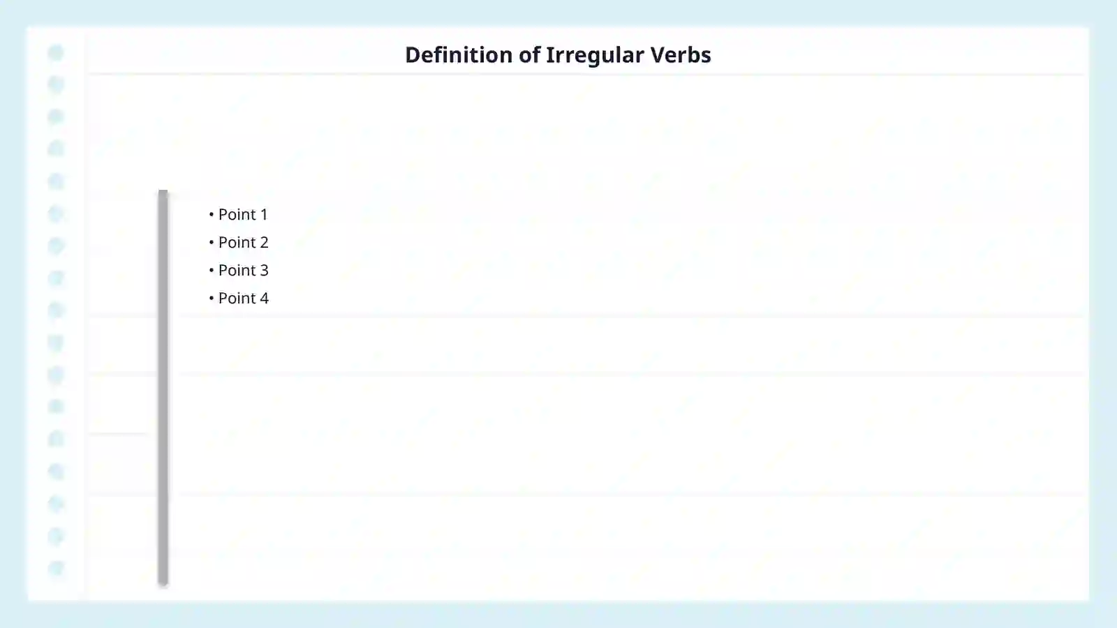 Regular and irregular verbs 4