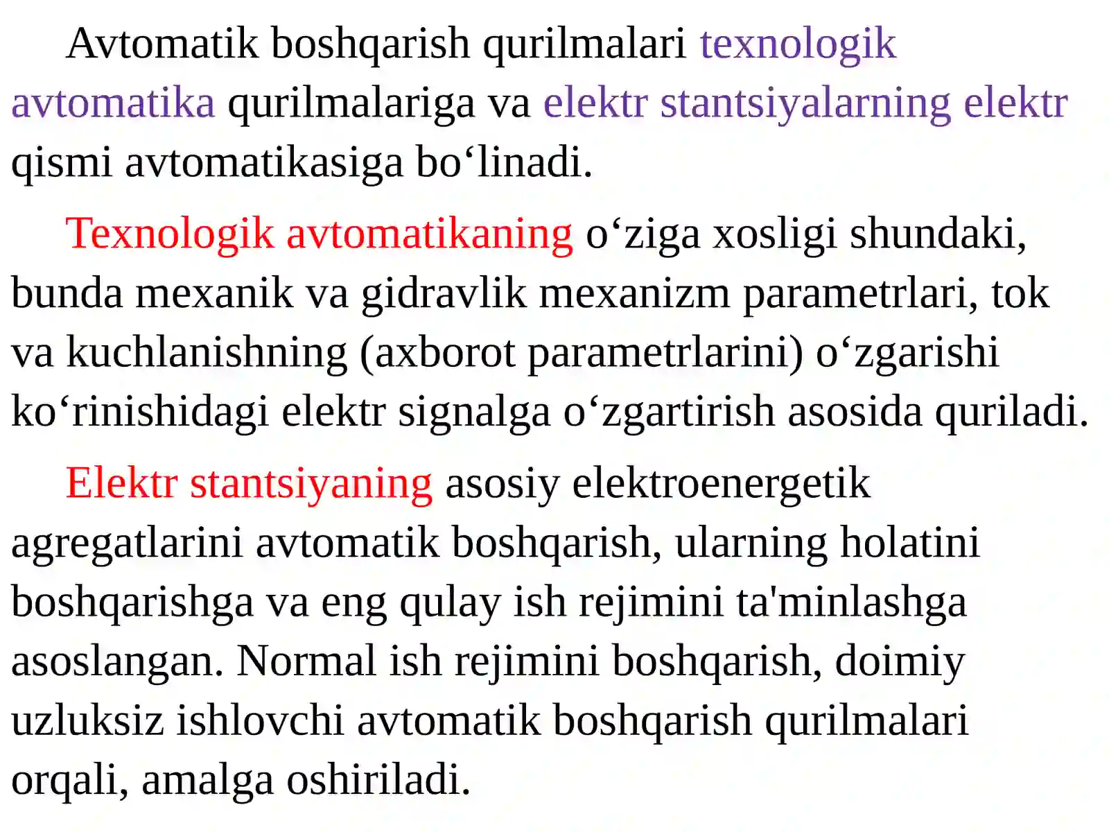Elektrstantsiya Gidrovatrubo Generatorlarini Avtomatik Boshqarish 4