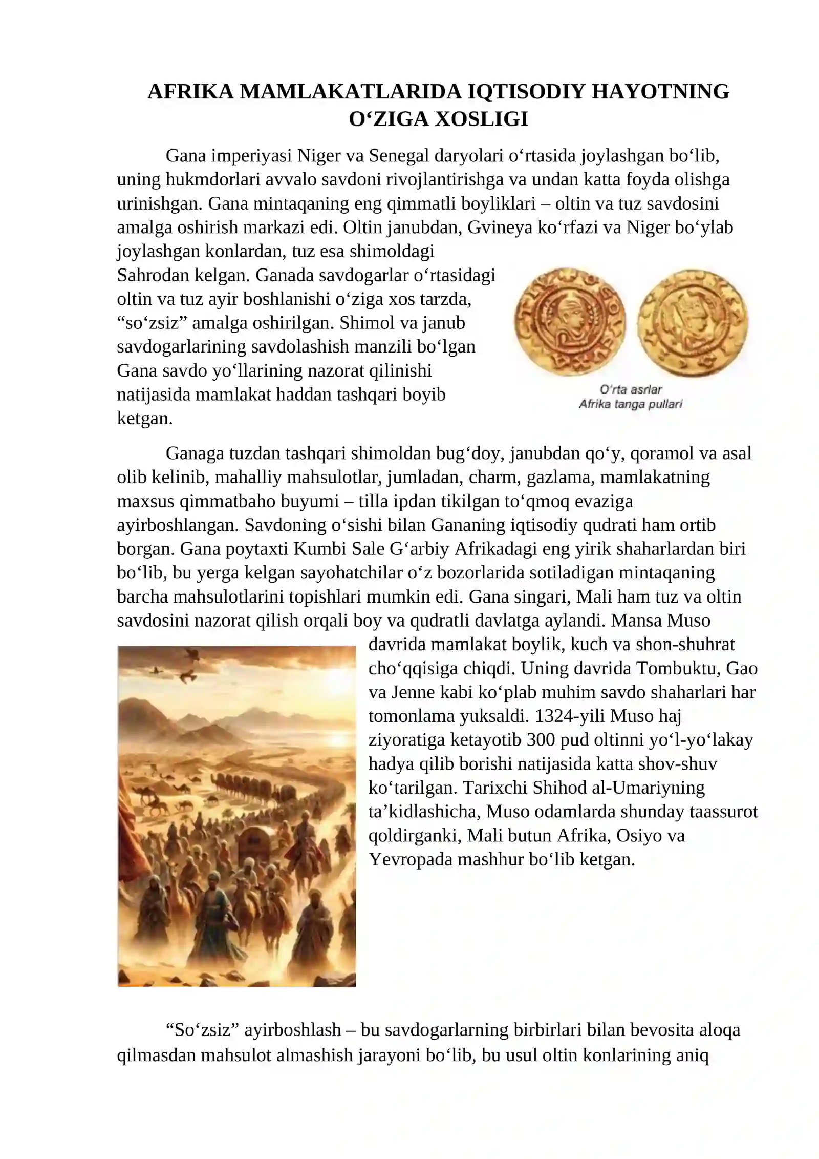 Osiyo, Afrika va Amerika xalqlari iqtisodiy hayoti 4