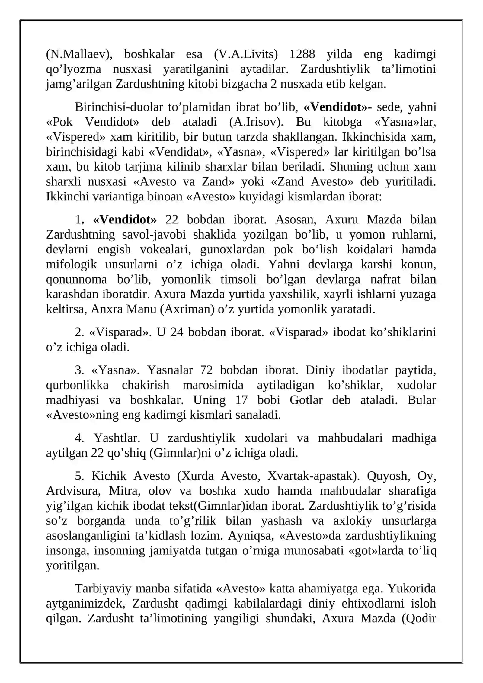 Eng qadimgi yodgorliklarda ta’lim-tarbiya masalalari. hadislarda ta'lim tarbiya masalalari 4