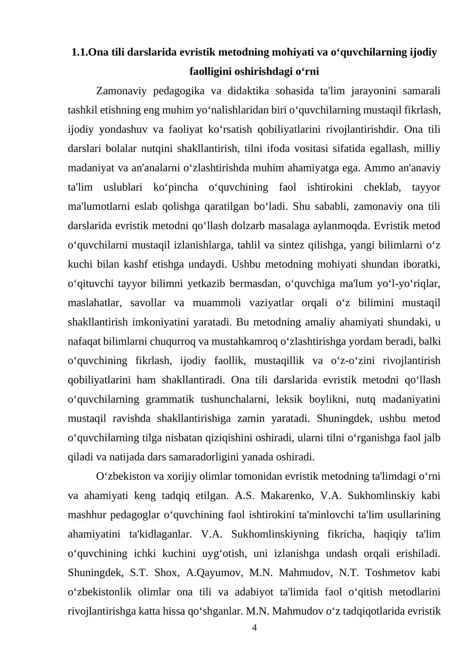 ONA TILI TA’LIMIDA EVRISTIK TEXNOLOGIYALARNING NAZARIY-METODIK ASOSLARI 4