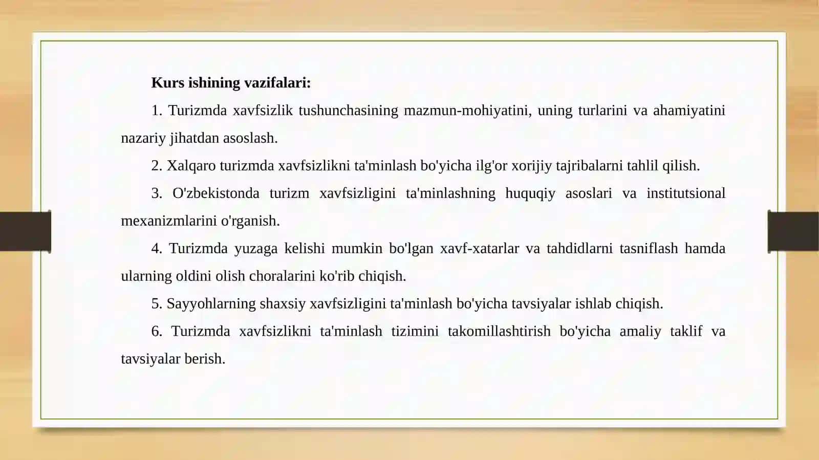 TURIZMDA XAVFSIZLIKNI TA'MINLASH MASALALARI 4
