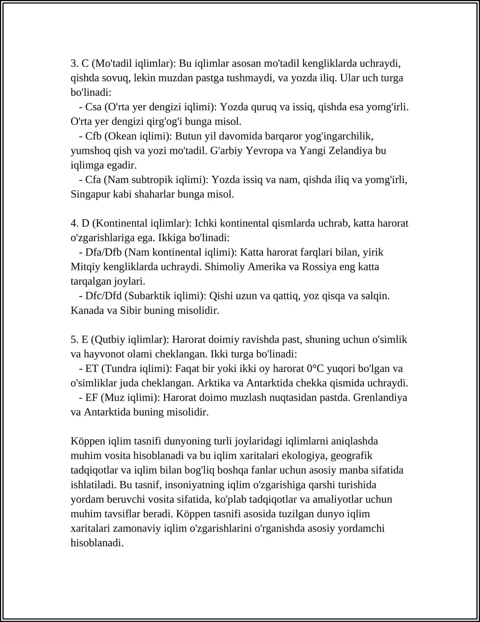 DUNYONING IQLIM KARTASI 4