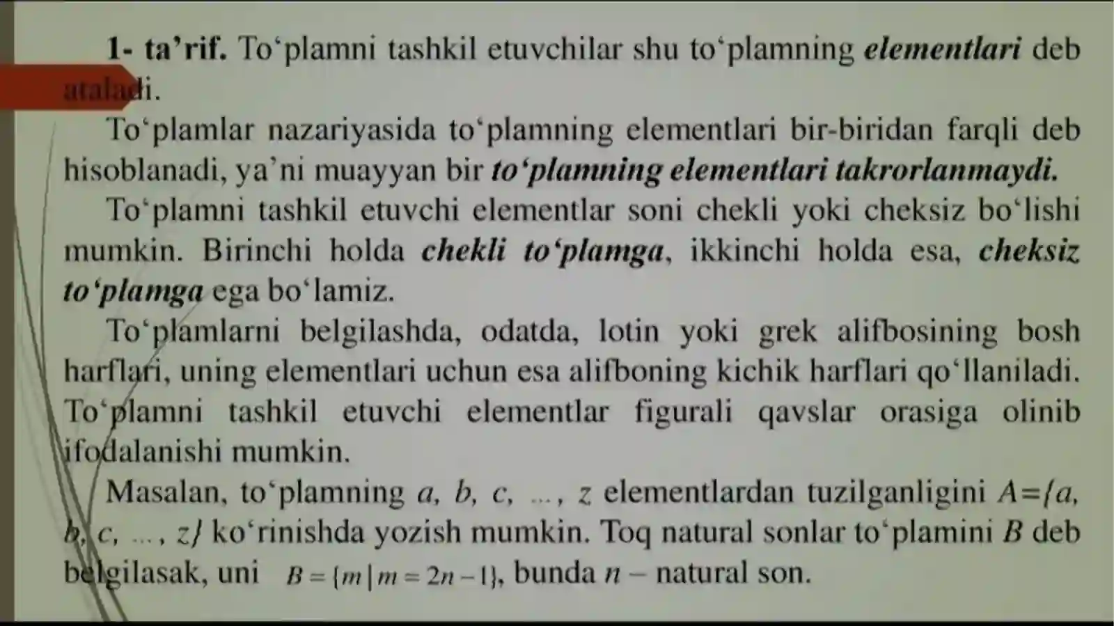 To’plamlar ustida amallar xossalarining isbotlarini o’rganish 4
