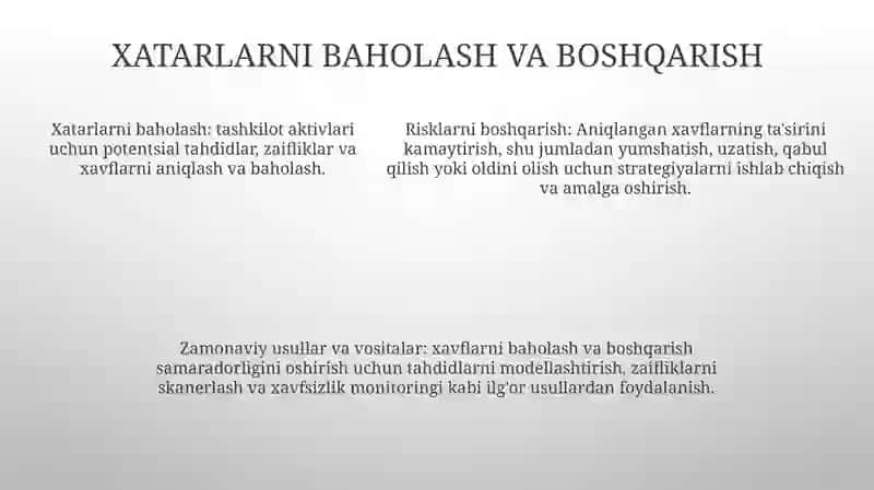 Ma'lumot Xavfsizligini Ta'Minlashning Zamonaviy Usul Va Vositalari 4