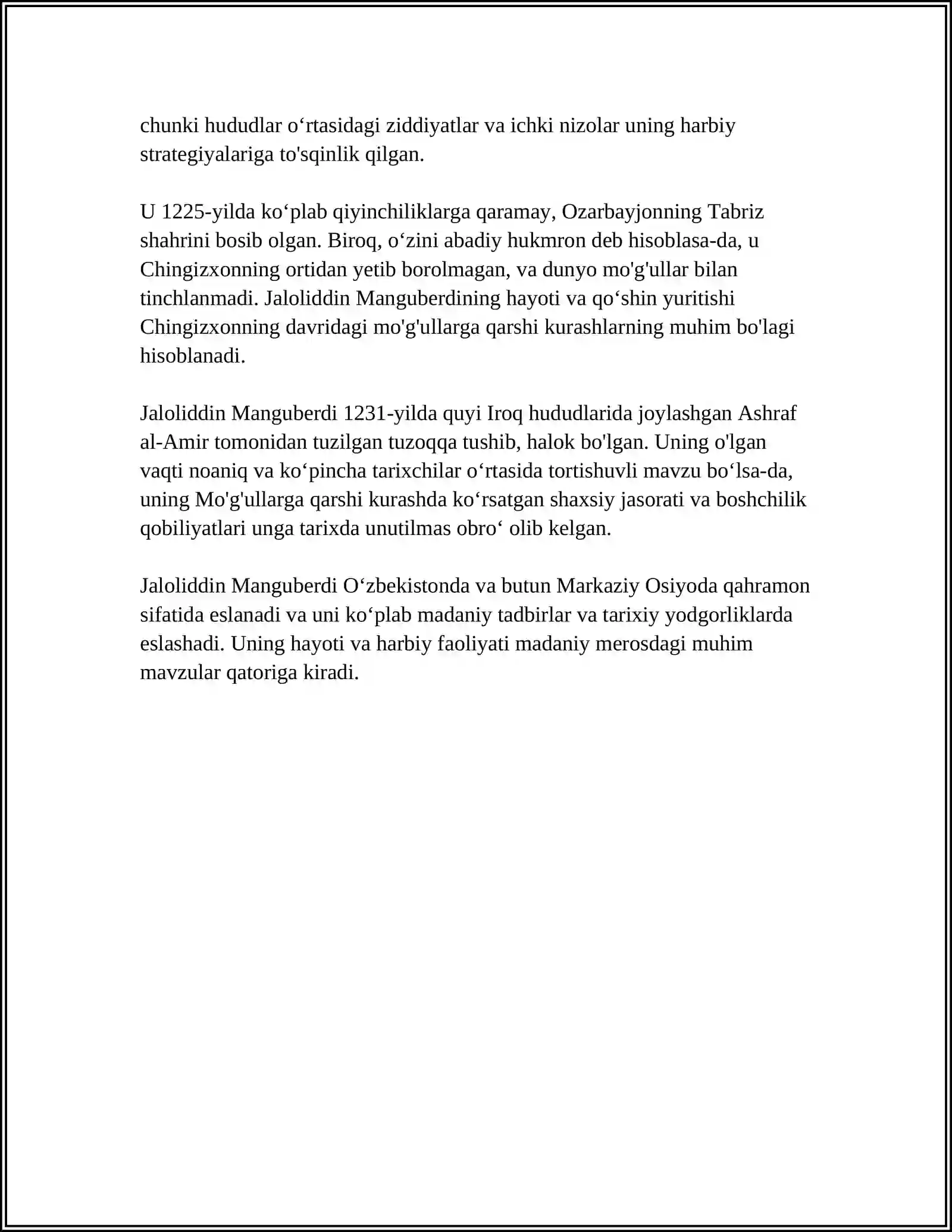 JALOLIDDIN MANGUBERDI VATAN HIMOYACHISI 4