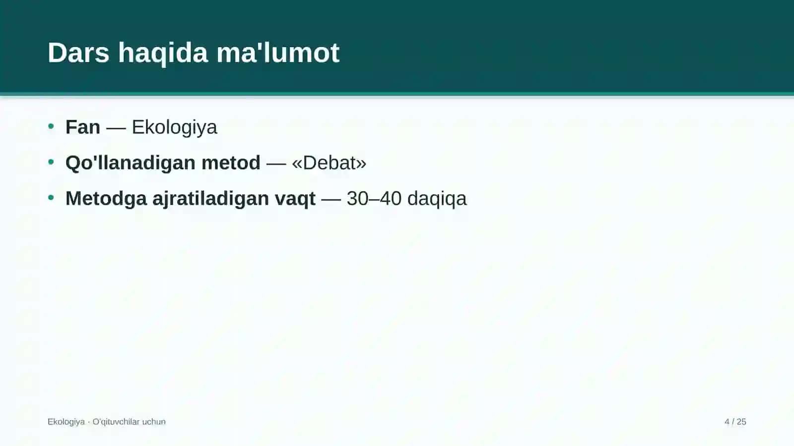 ekologiya darslarida debat metodidan foydalanish 4502 4