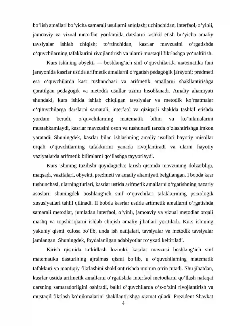 Kasrlar ustida arifmetik amallar 4