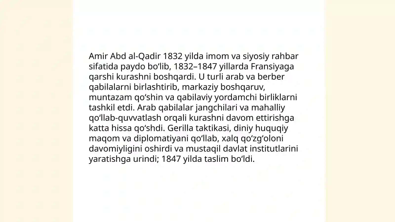 Arab qabilalarning milliy - ozodlik kurashi 4