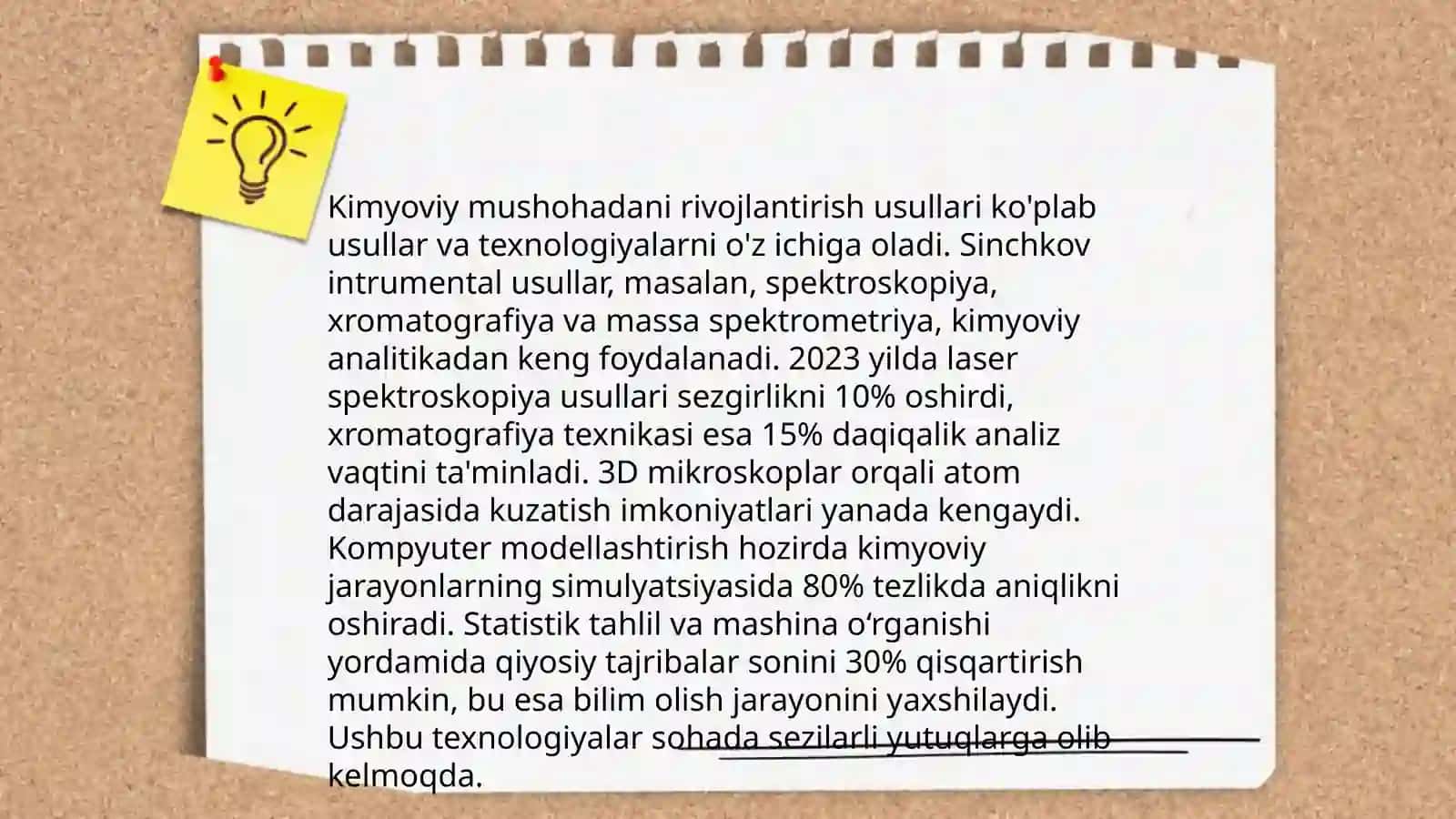 Oʻquvchilarni kimyoviy mushohadasini rivojlantirishda umumlashtirish darslaridan foydalanish metodikasi 4