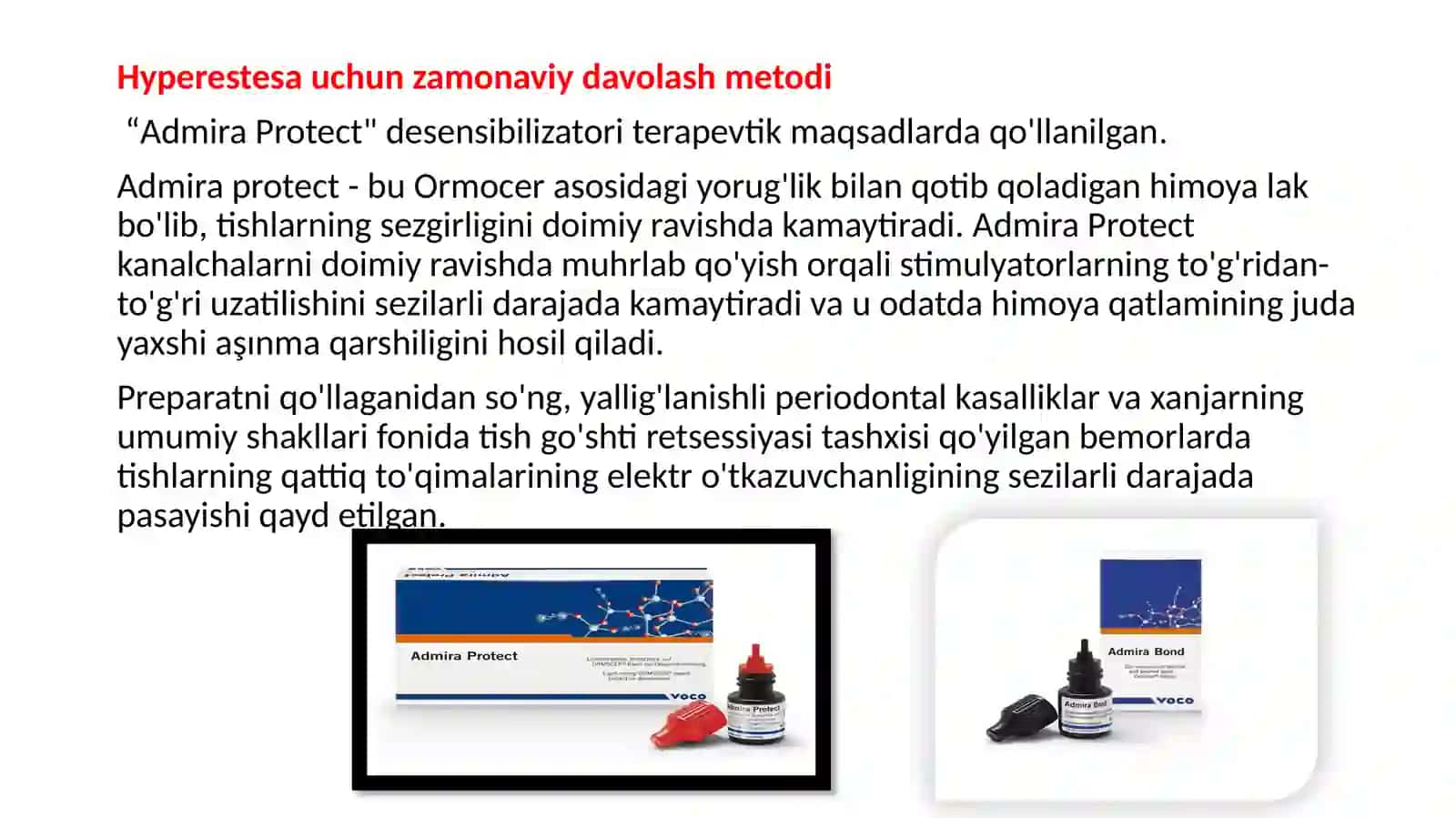 Giperesteziya uchun zamonaviy davolash metodi 4
