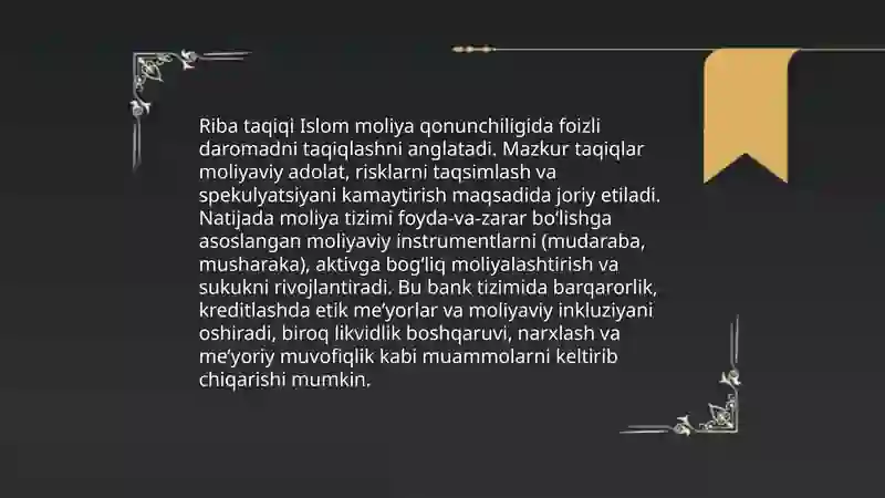 Islom moliya tizimi 4