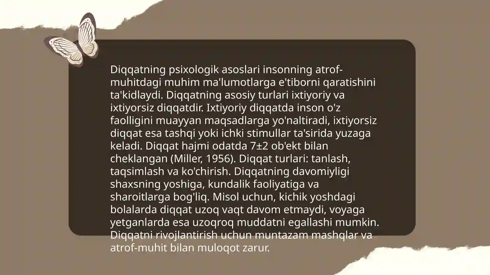 Diqqat va sezgi hagida tushuncha, uning nerv-fiziologik asoslari 4