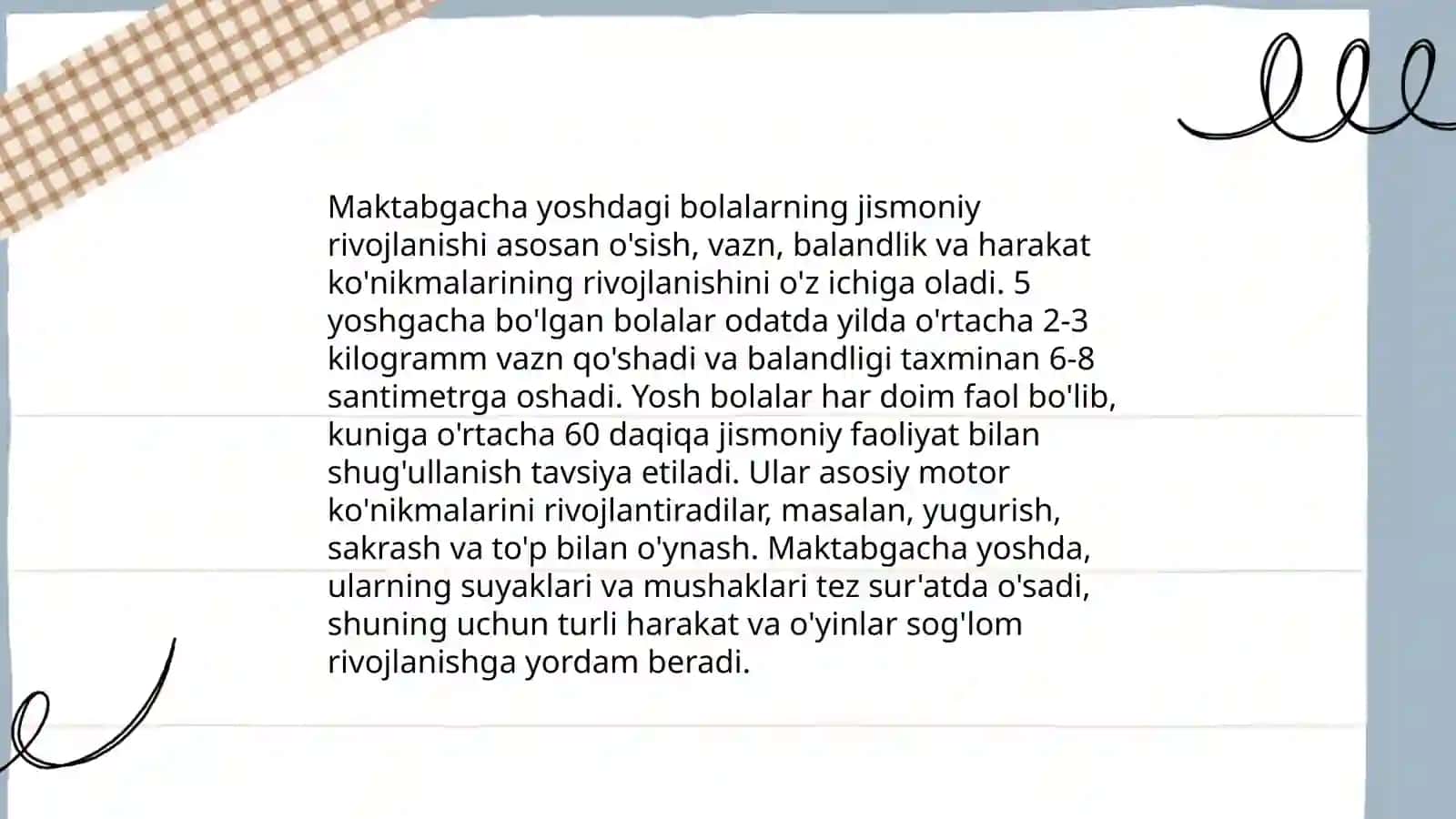 Maktabgacha ta'limgajismoniy tarbiya metodikasini vazifalarining tadbiq etilishi 4