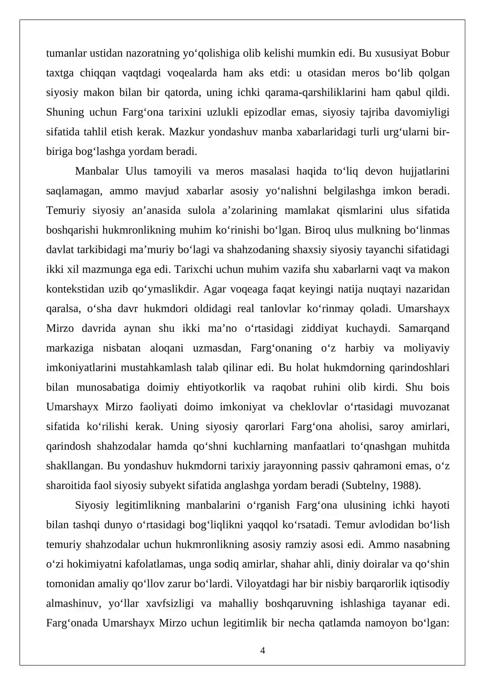 Farg‘ona Umarshayx Mirzo hokimligi davrida 4