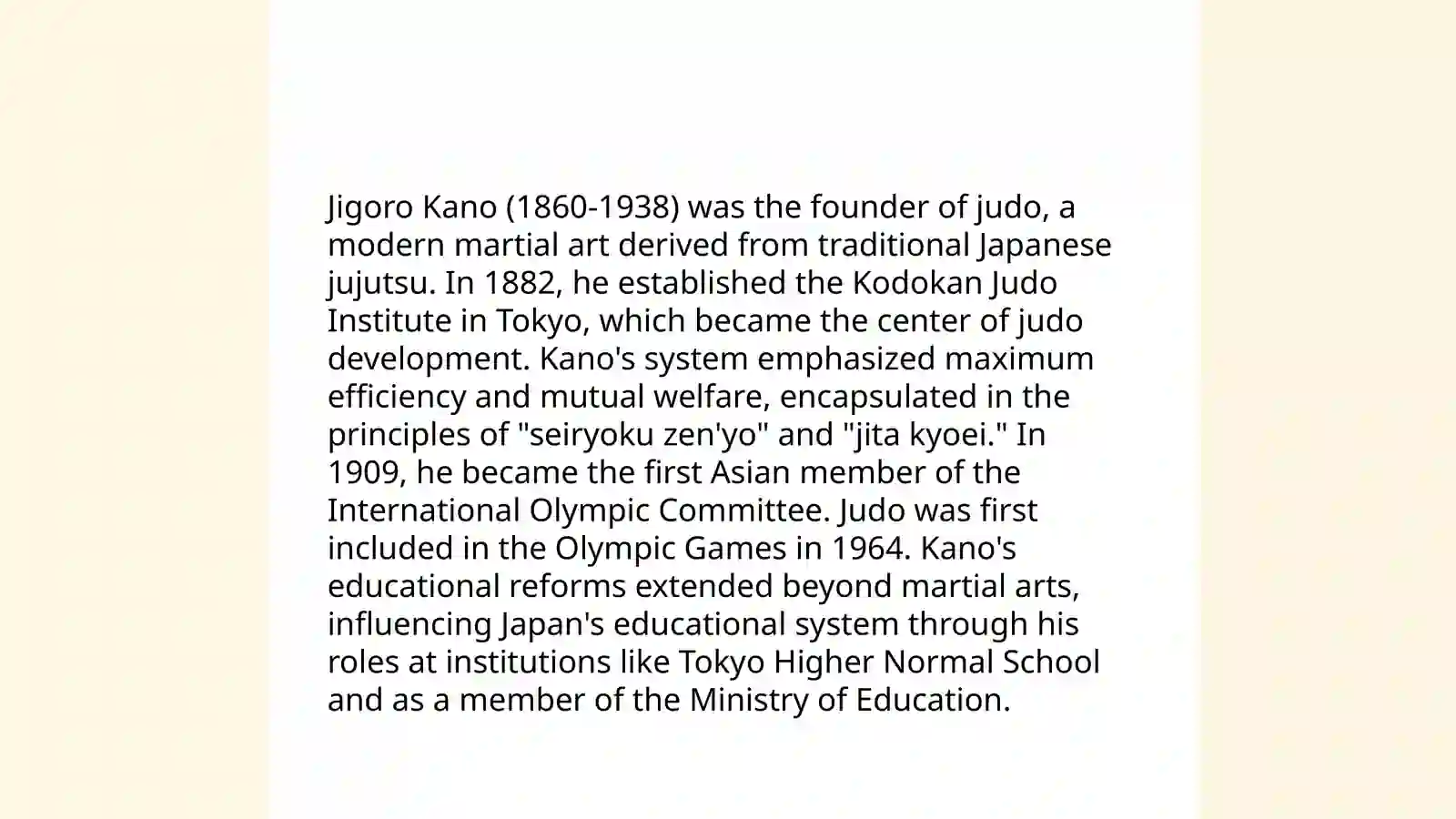 Judo and its developing history 4