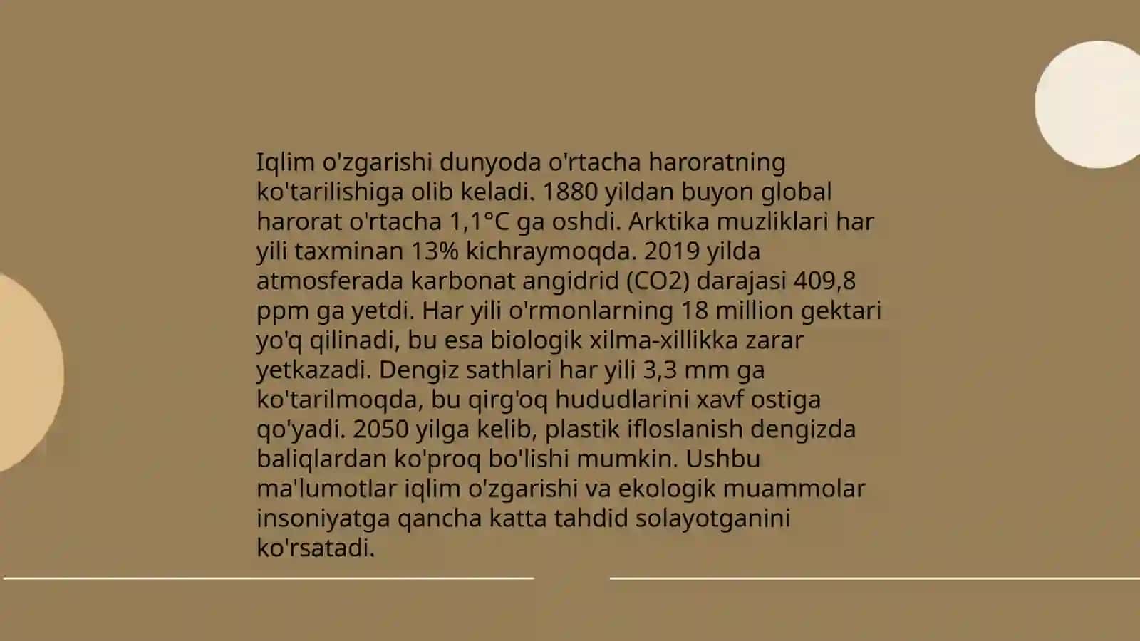 Inson ta'sirida tabiiy muhitning o'zgarishi 4
