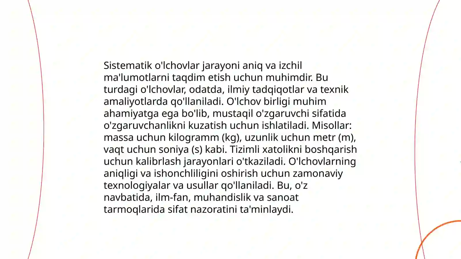 O’lchov turlari 4