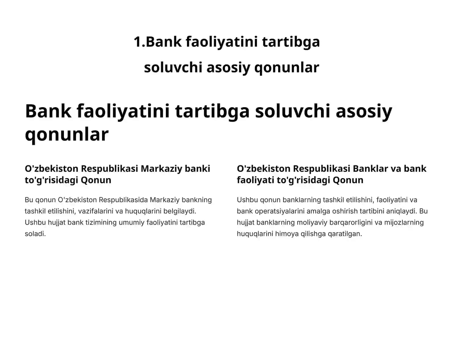 BANK OPERATSIYALARINI HUQUQIY TARTIBGA SOLISH 4