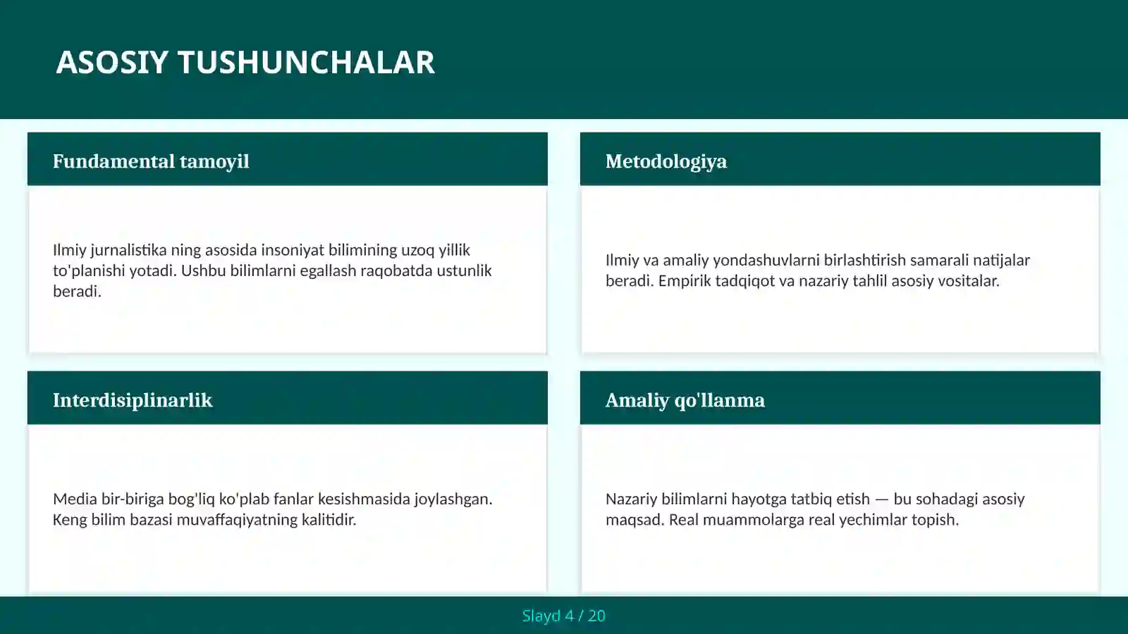 Ilmiy jurnalistika 4